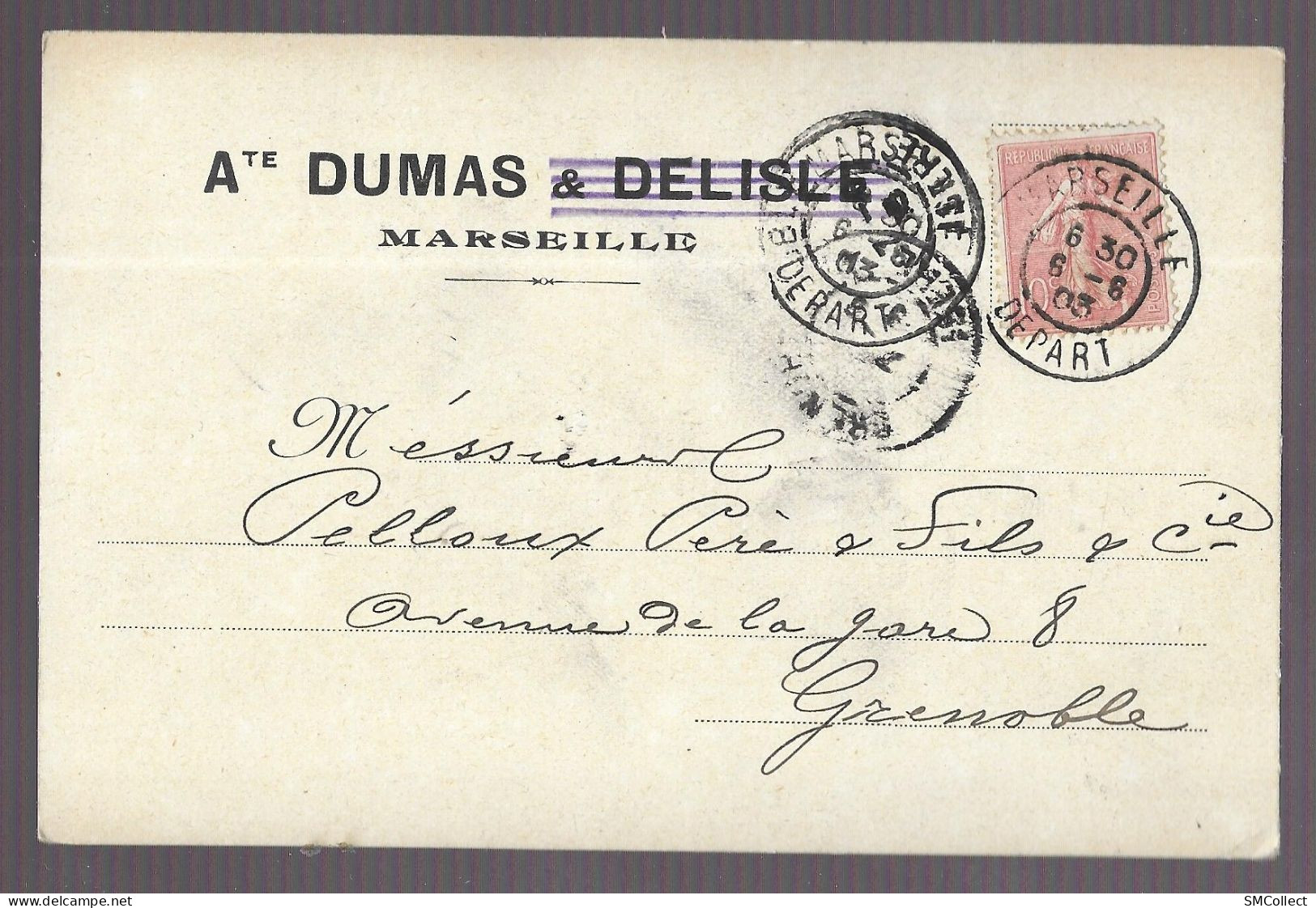Carte Postale Ate Dumas Et Delisle, Marseille (A17p34) - Sin Clasificación
