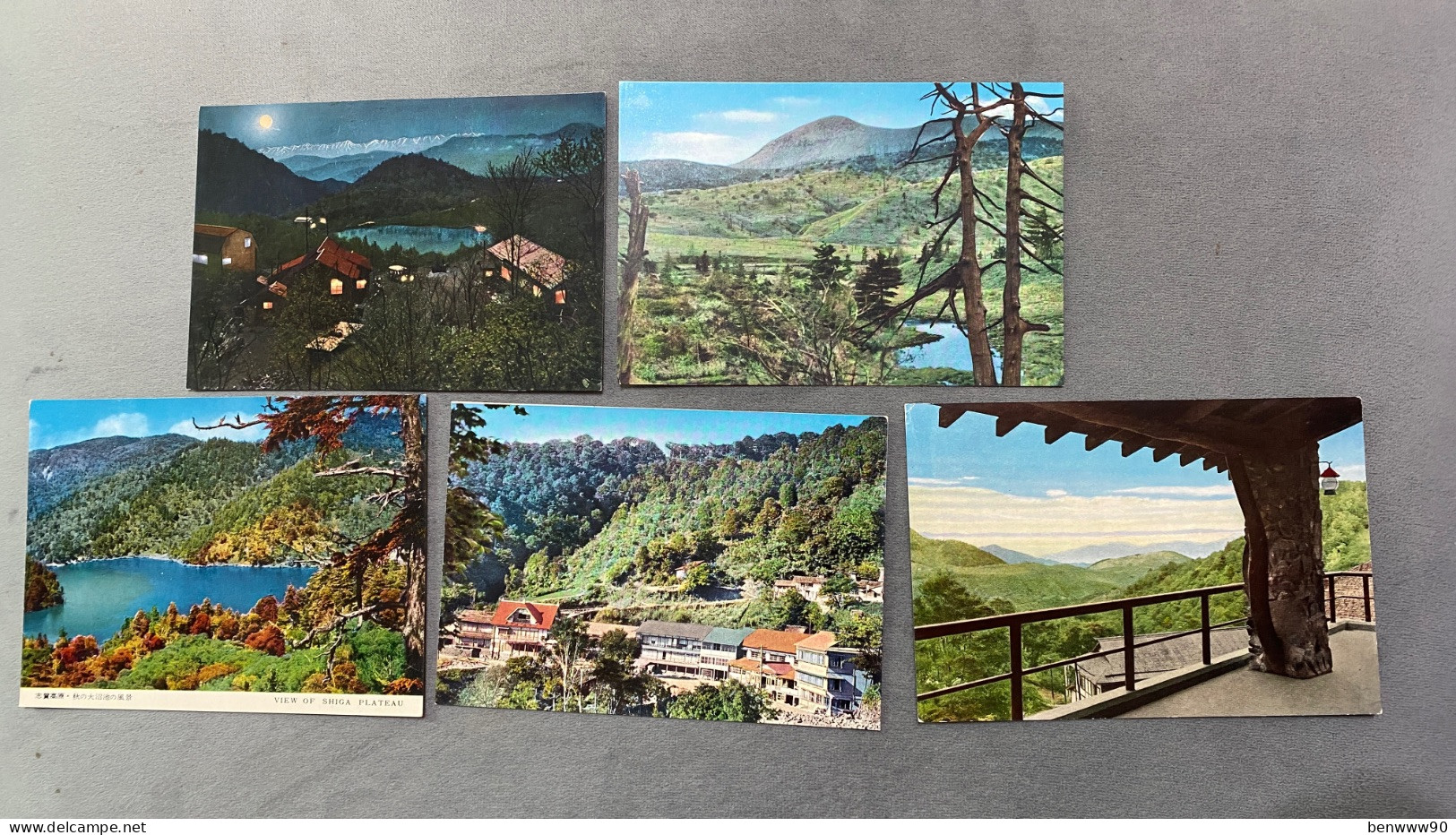 Lot Of 5 志賀高原 発哺温泉 View Of Shiga Plateau, Nagano , JAPAN JAPON POSTCARD - Otros & Sin Clasificación