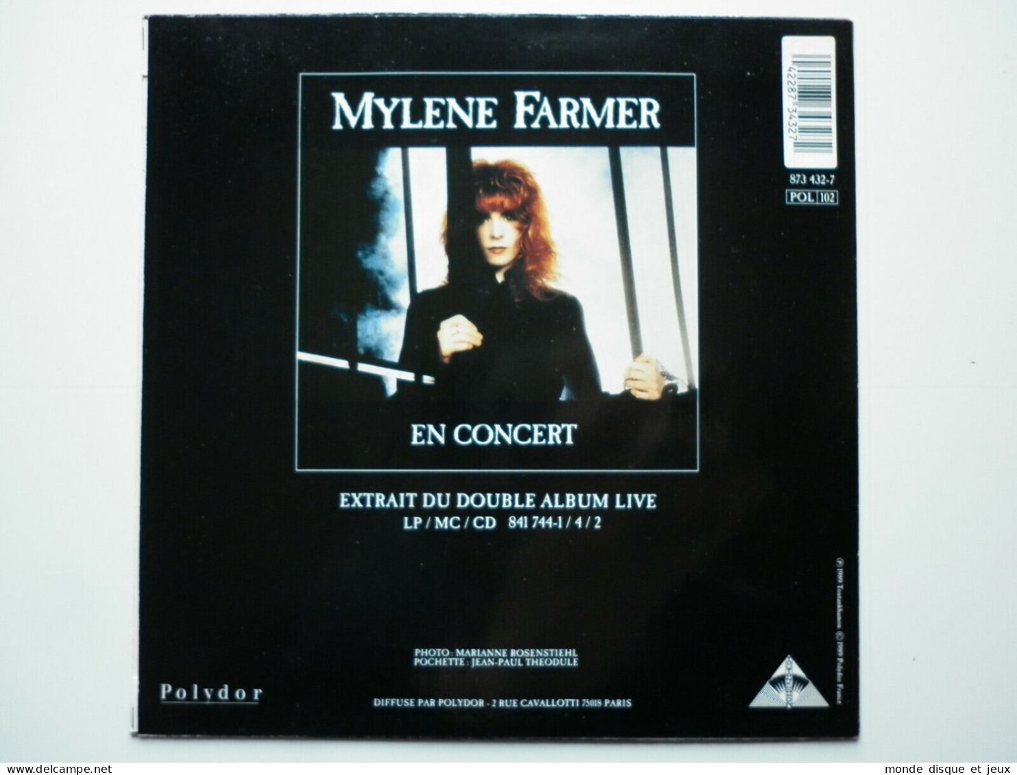 Mylene Farmer 45Tours Vinyle Allan Live Mint - Autres - Musique Française