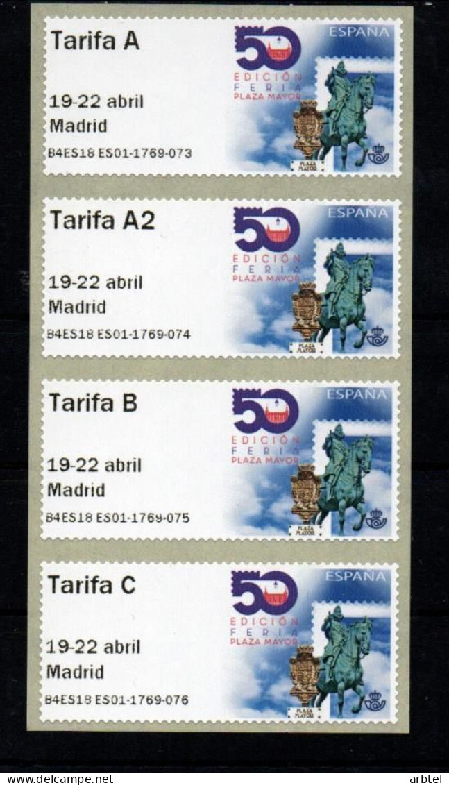 ESPAÑA SPAIN ATM 50 AÑOS PLAZA MAYOR B4ES18 - Unused Stamps