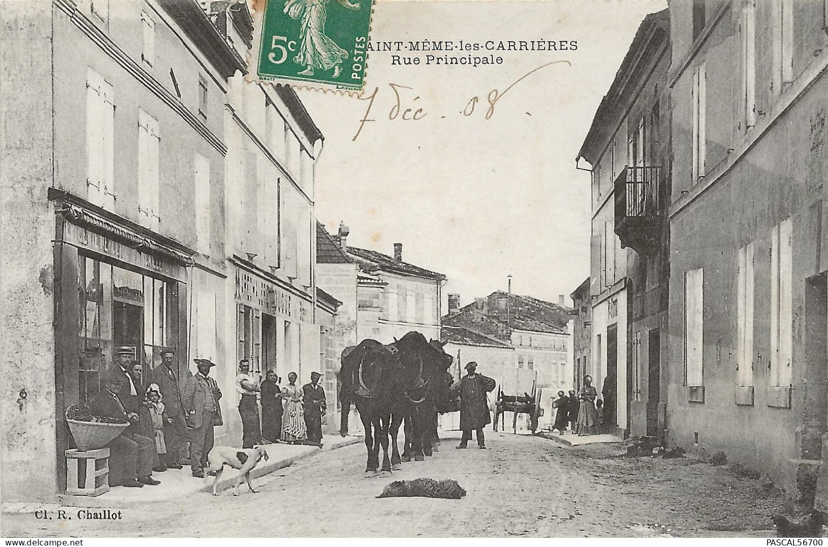 CPA SAINT MEME LES CARRIERES - RUE PRINCIPALE - Sonstige & Ohne Zuordnung