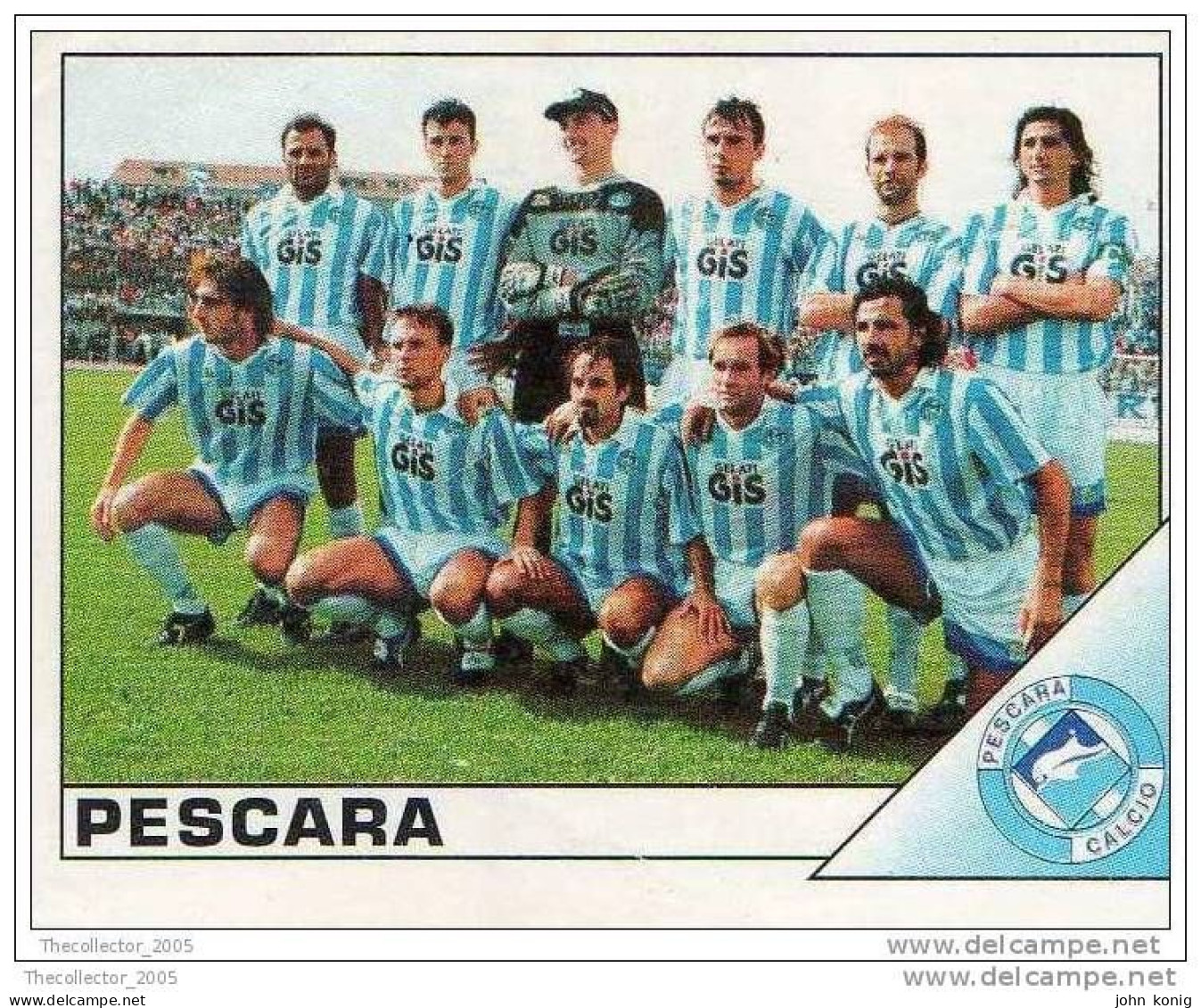 CALCIATORI - CALCIO Figurine Panini-calciatori 1995-96-n.460 (Pescara) - NUOVA-MAI INCOLLATA - Edizione Italiana
