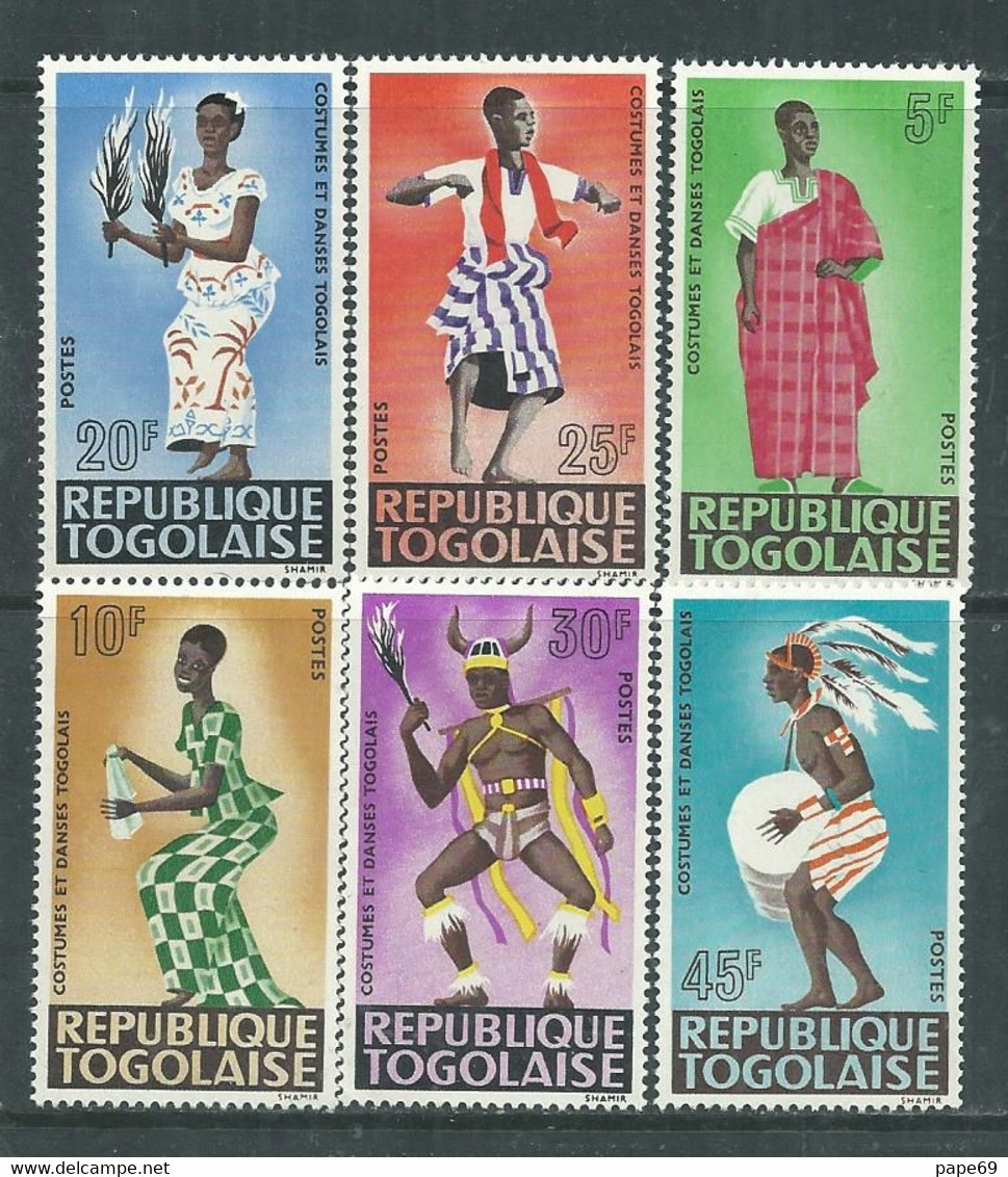 Togo N°  499 / 04 XX  : Costumes Et Danses Divers  Les 6 Valeurs Sans Charnière, TB - Togo (1960-...)