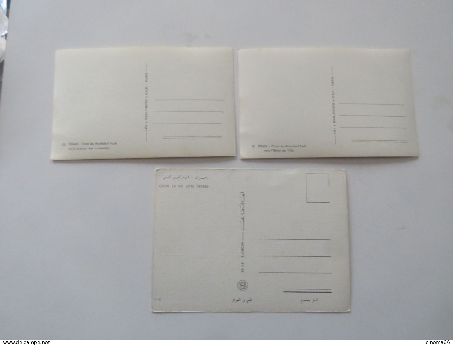 ORAN - Lot De 3 Cartes - Oran