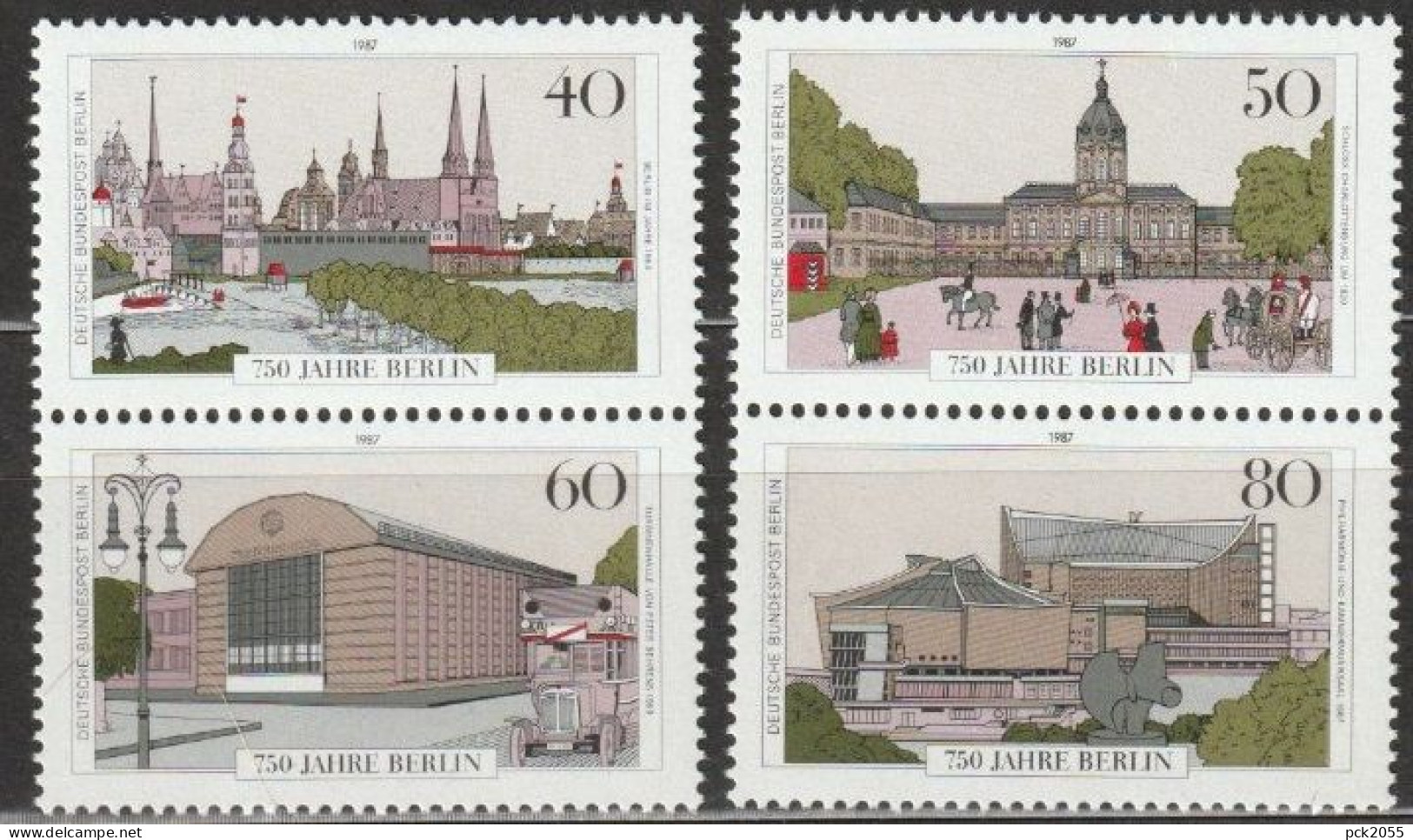 Berlin 1987 Mi-Nr.772 - 775 Aus Block 8 ** Postfrisch 750 Jahre Berlin( B2866 ) - Nuevos