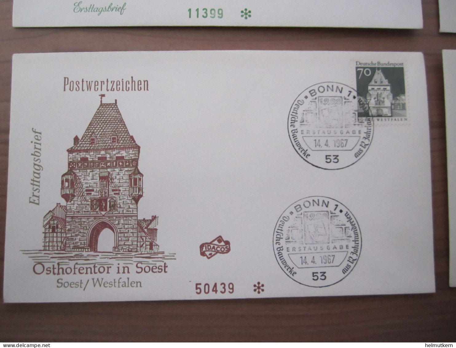 4 X FDC - Ersttagsbrief - Bund - Dauerserie - 1966 U. 1967 - Briefe U. Dokumente