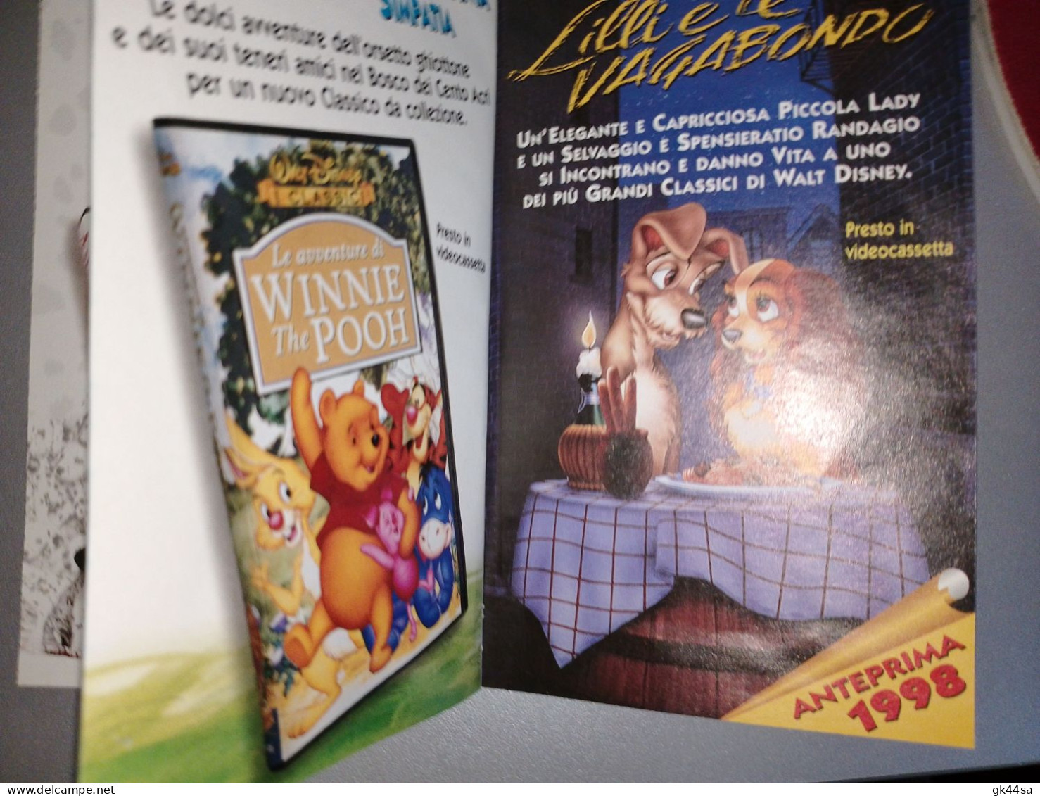 DEPLIANT PUBBLICITARIO DISNEY VIDEO "VIDEONOVITA' DISNEY" - Other & Unclassified