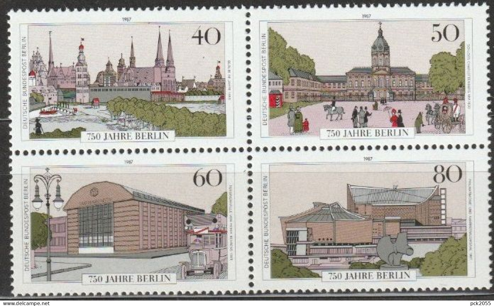 Berlin 1987 Mi-Nr.772 - 775 Aus Block 8 ** Postfrisch 750 Jahre Berlin( B2868 ) - Nuevos