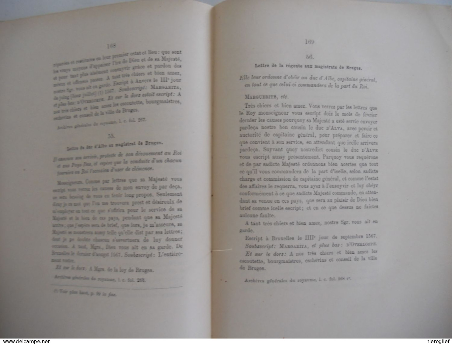 Troubles Religieux Du XVIme Siècle Au Quartier De Bruges 1566-1666 Par Le Chanouine DE SCHREVEL 1894 Brugge De Plancke - History