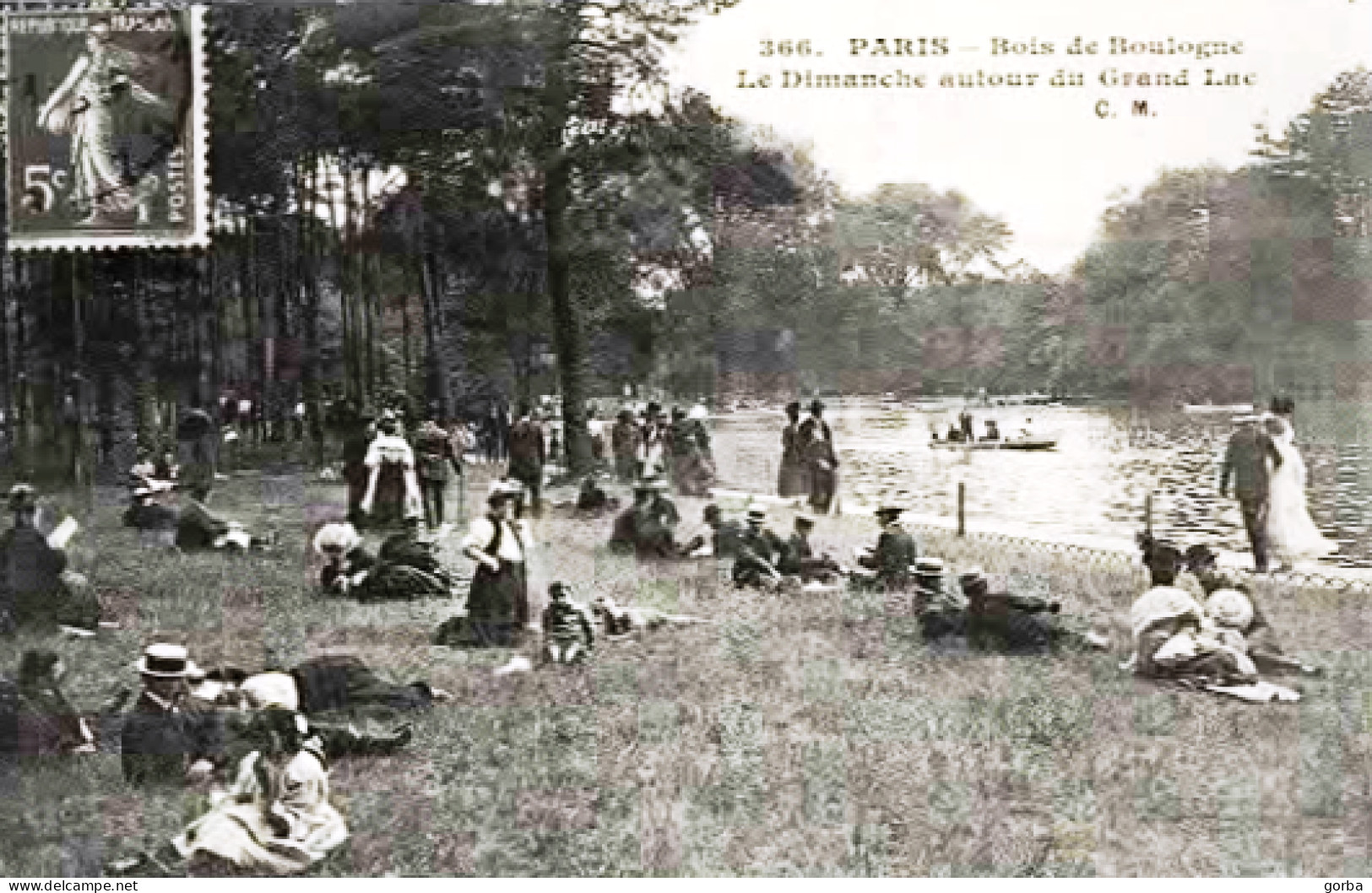 *Repro CPA - 75 - PARIS -  Bois De Boulogne - Le Dimanche Autour Du Grand Lac - Parcs, Jardins