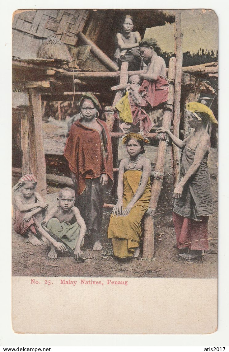 Malaysia - Penang - Malay Natives - Old Pc 1910s - Malesia