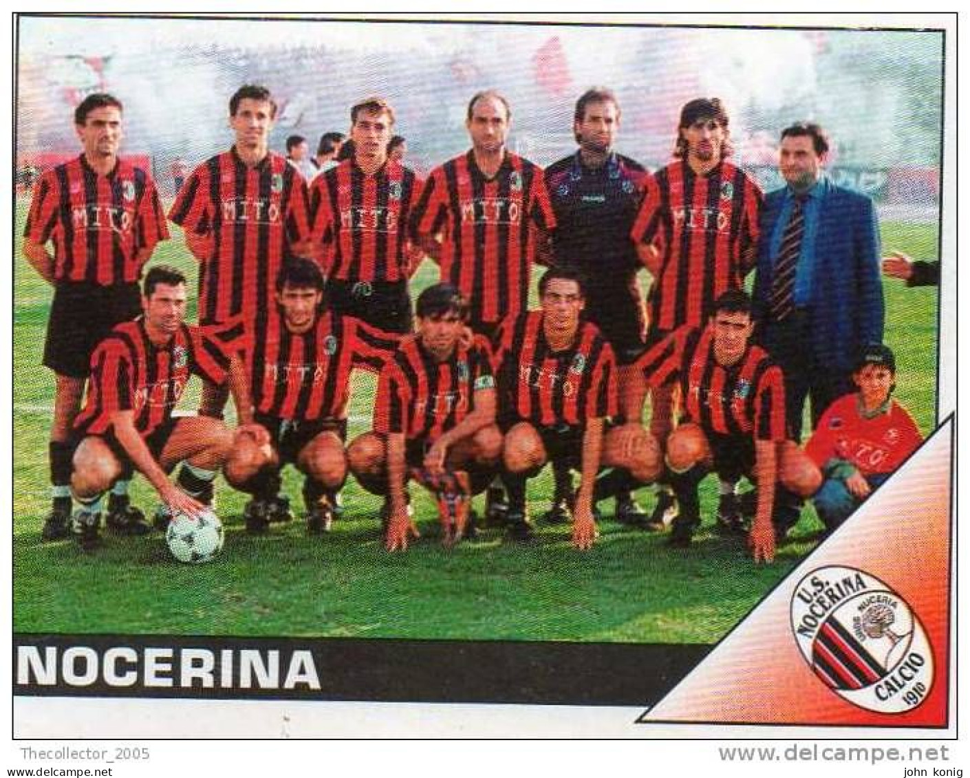 CALCIATORI - CALCIO Figurine Panini-calciatori 1995-96-n.567 -Nocerina - NUOVA-MAI INCOLLATA - Italienische Ausgabe