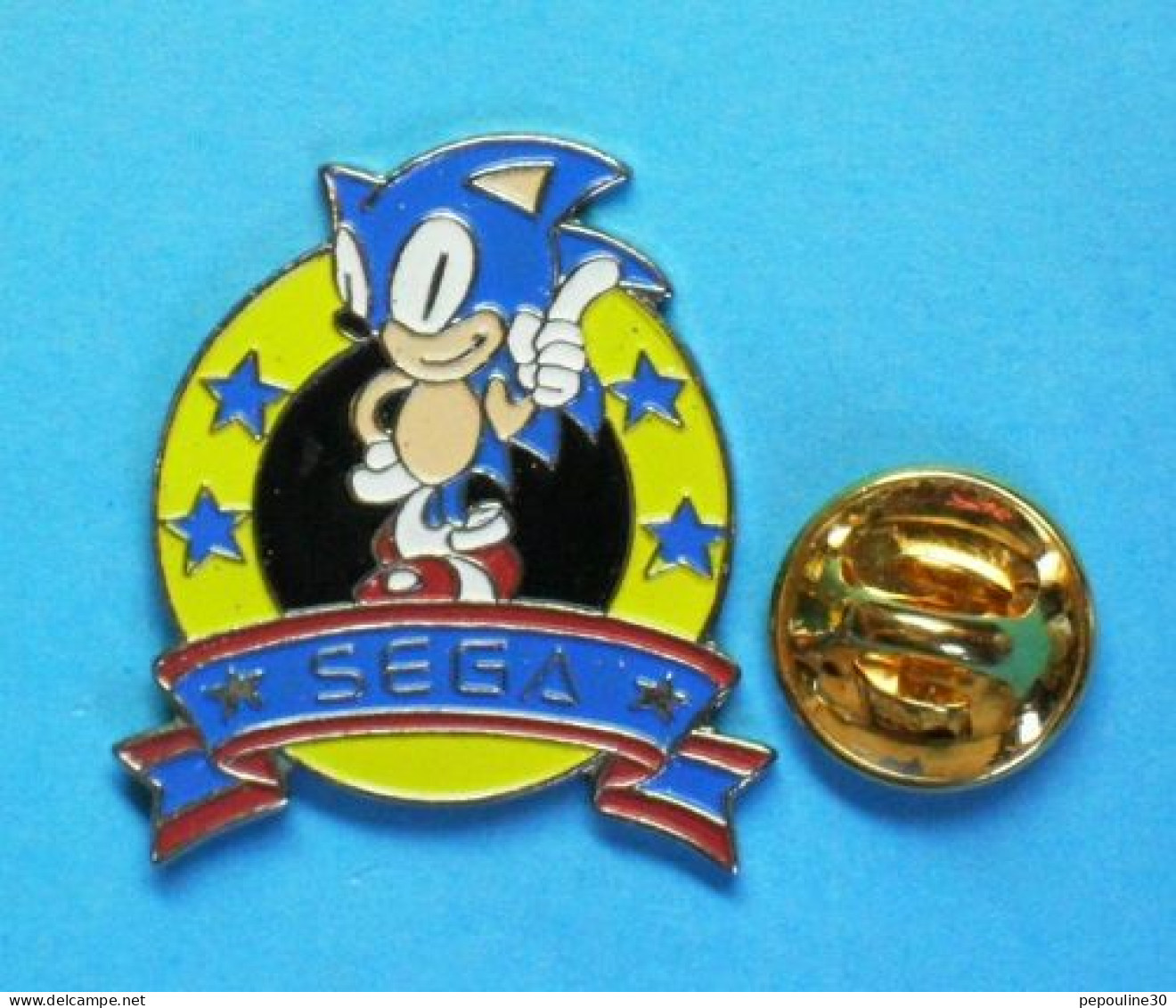 1 PIN'S  //   ** NINTENDO / SONIC / JEUX VIDÉO / SÉGA ** . (Éole) - Games