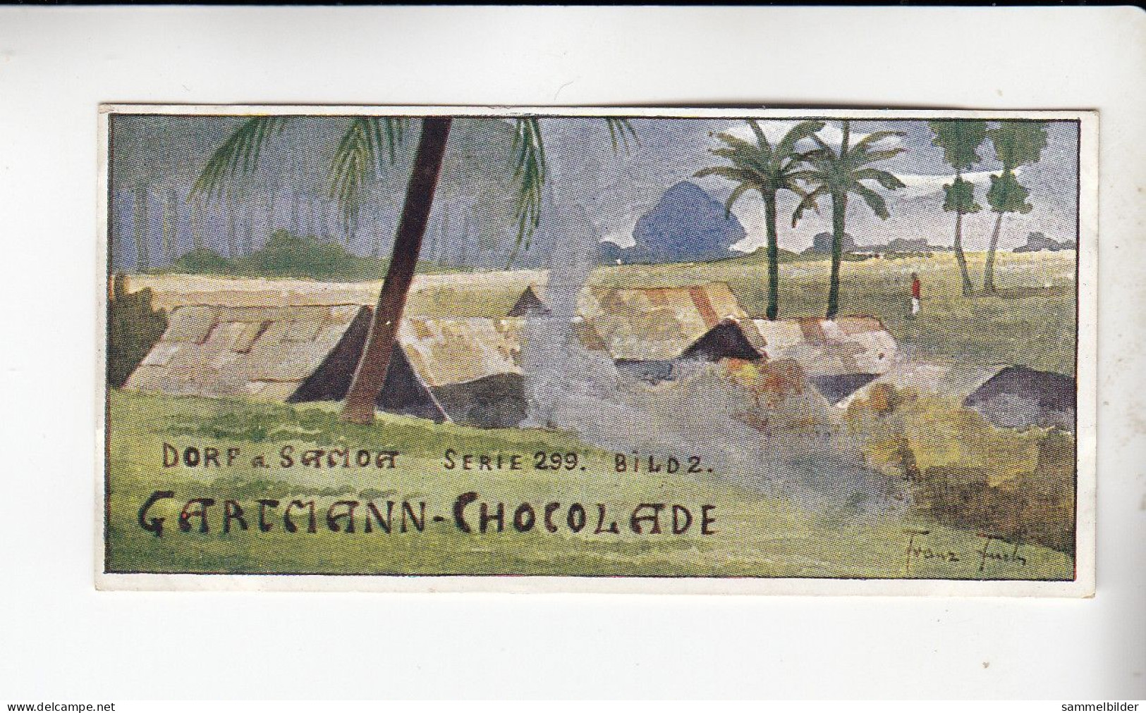 Gartmann  Samoa Dorf Auf Samoa    Serie 299 #2 Von 1909 - Andere & Zonder Classificatie