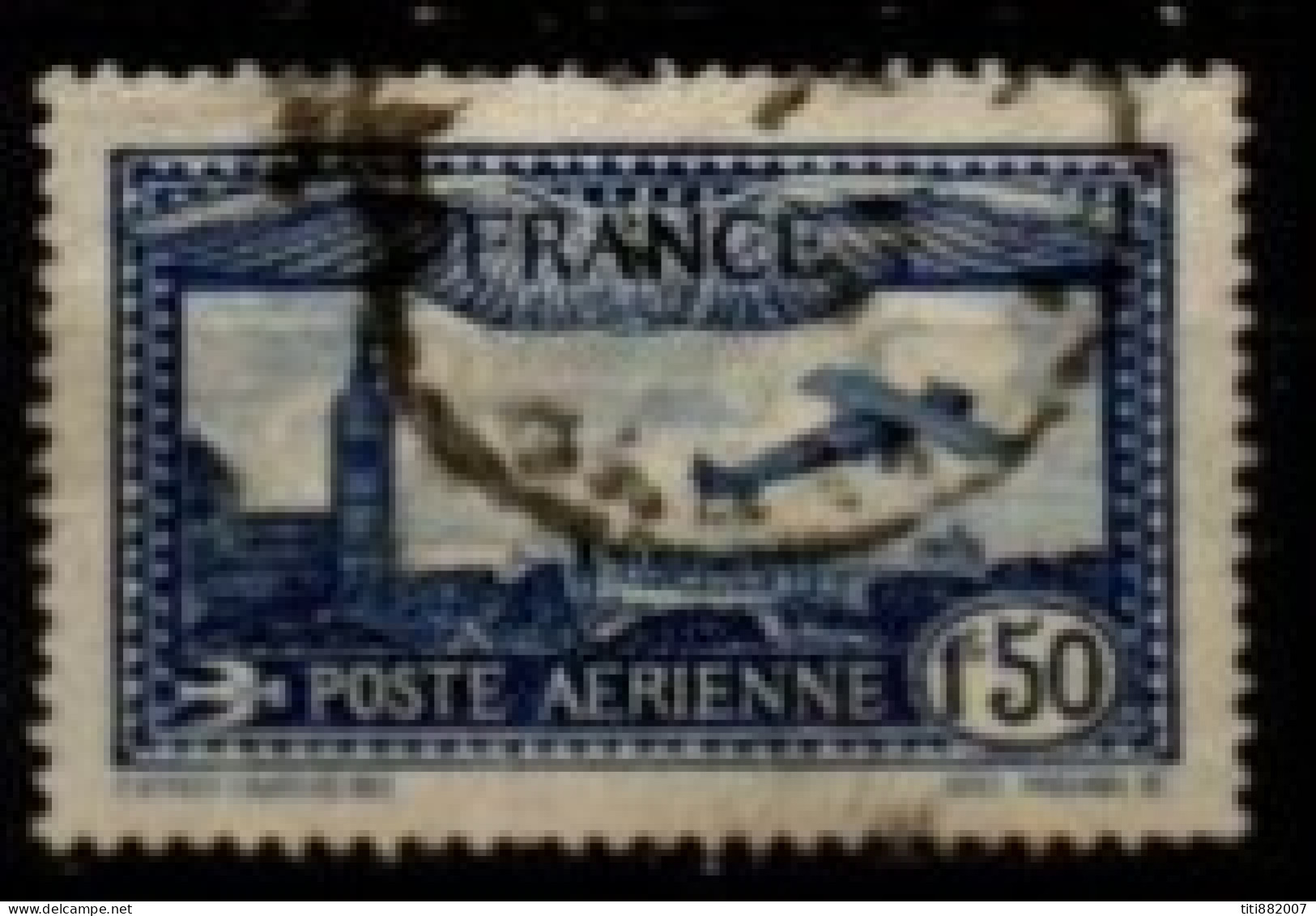 FRANCE    -   Aéro   -   1930 .   Y&T N° 6 Oblitéré.  Avion - 1927-1959 Used