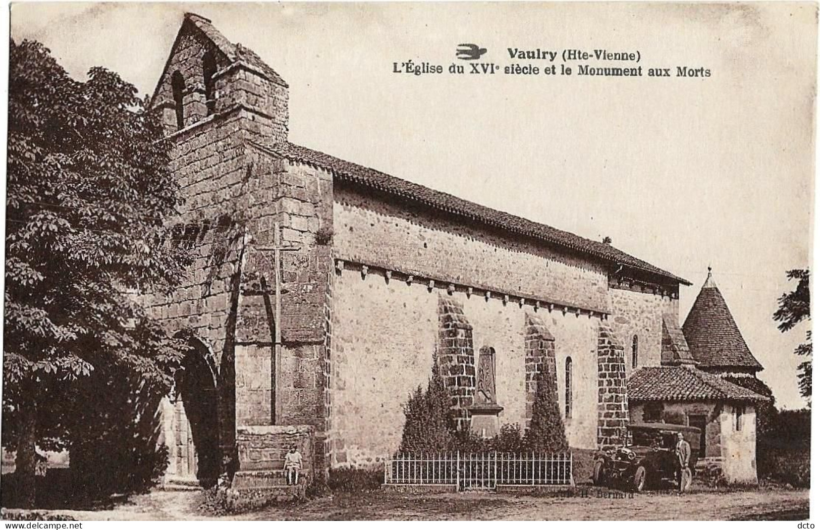 4 Cpa VAULRY (87) Château, Chapelle, Eglise & Monument Aux Morts, Vue Générale Ed. Hirondelle (3/4) - Andere & Zonder Classificatie