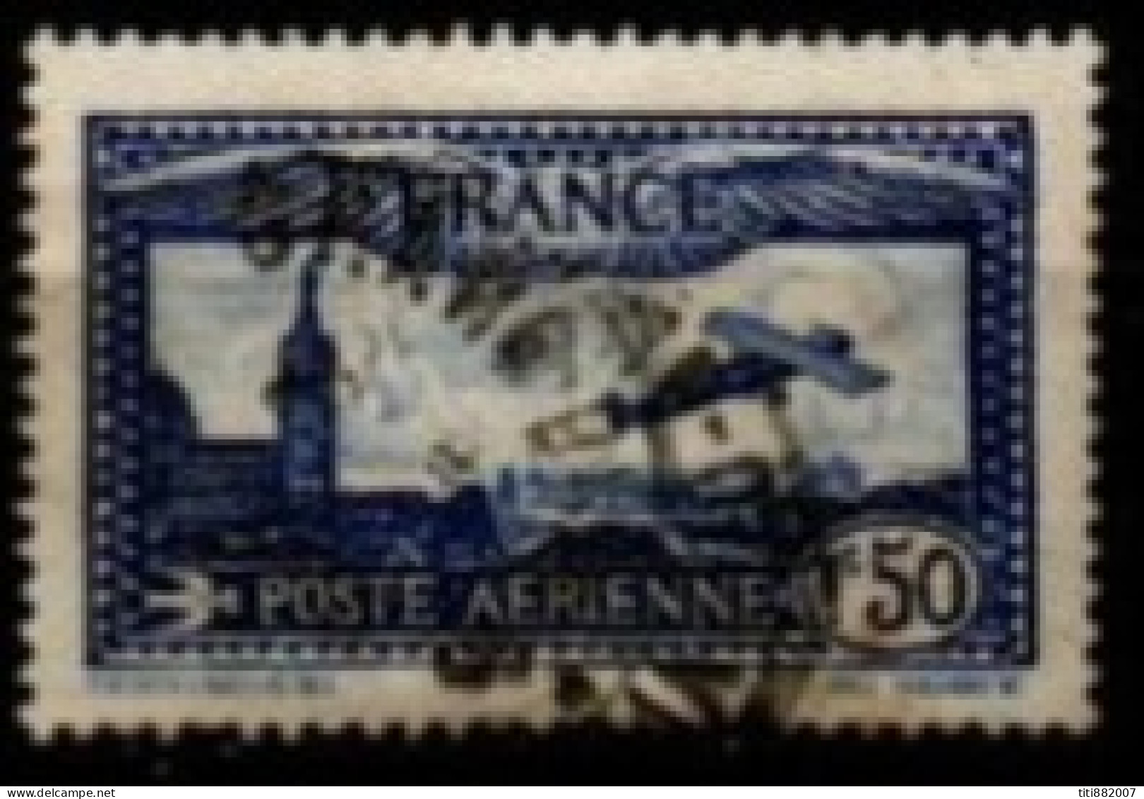 FRANCE    -   Aéro   -   1930 .   Y&T N° 6 Oblitéré.  Avion - 1927-1959 Afgestempeld