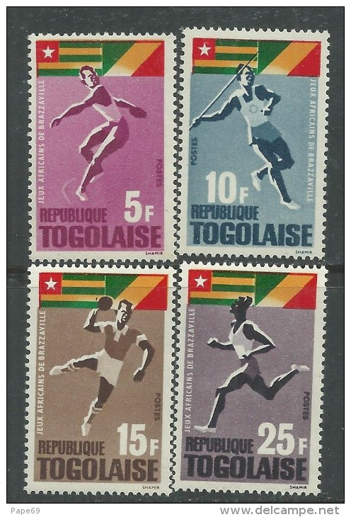 Togo N°  453 / 56 XX  : Jeux Africains De Brazaville,  La Série Des 4 Valeurs Sans Charnière, TB - Togo (1960-...)
