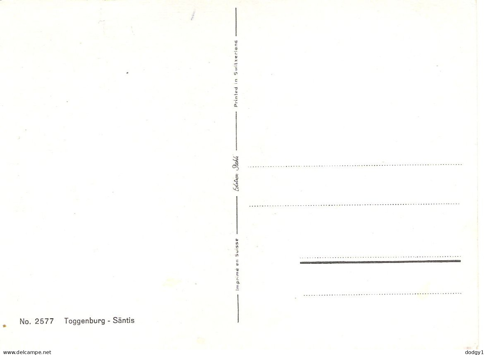 TOGGENBURG VALLEY, ST. GALL, SWITZERLAND. UNUSED POSTCARD Ms3 - Sonstige & Ohne Zuordnung