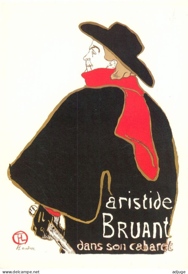 CPM-Affiche H.TOULOUSE-LAUTREC Spectacle ARISTIDE BRUANT *Cabaret TBE - Inns