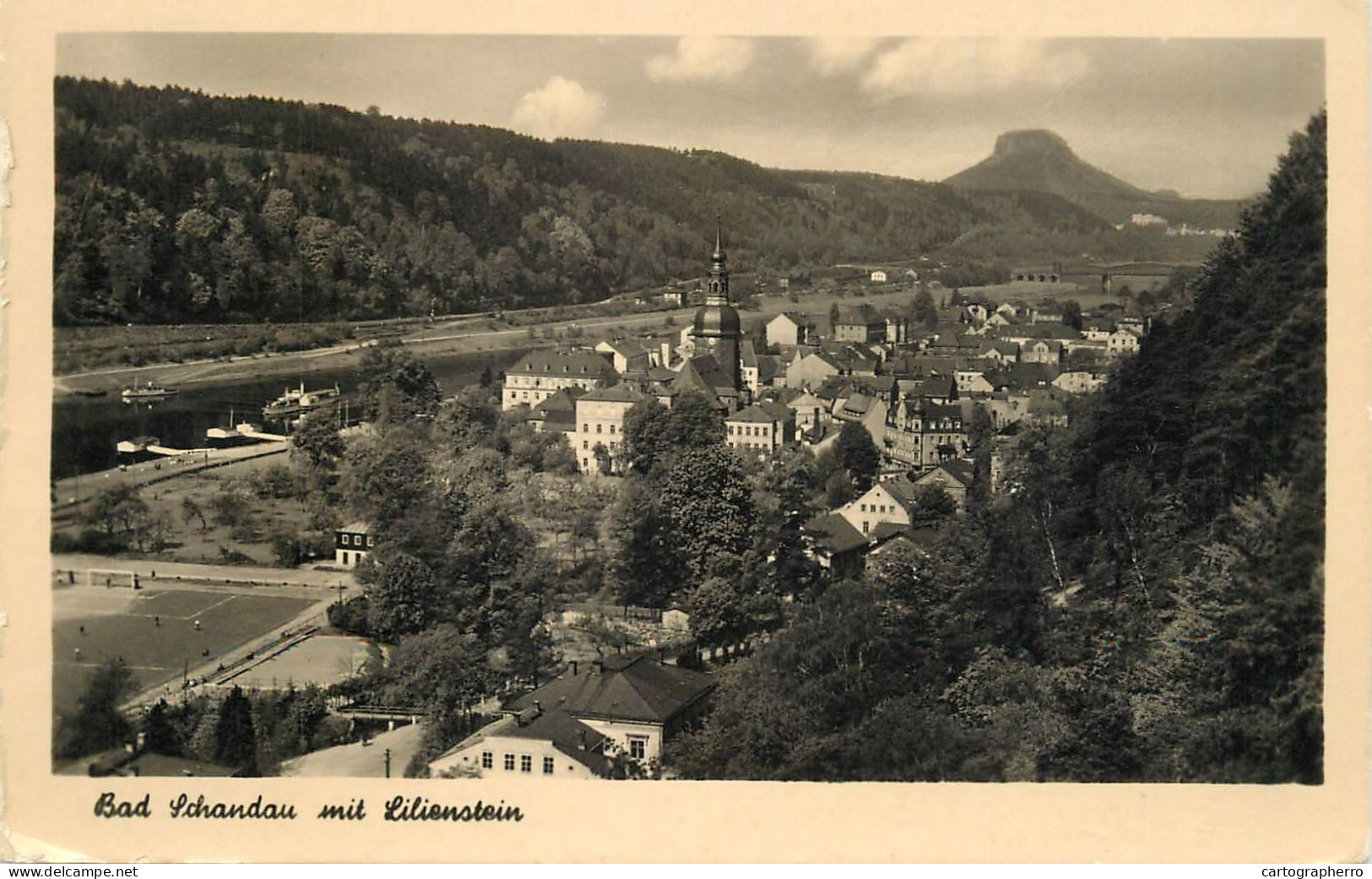 Germany Bad Schandau Mit Lilienstein - Bad Schandau