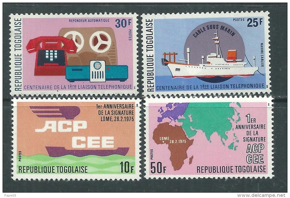 Togo  N° 863 / 64 + 865 / 66 XX  Les 4 Valeurs Sans  Charnière, TB - Togo (1960-...)