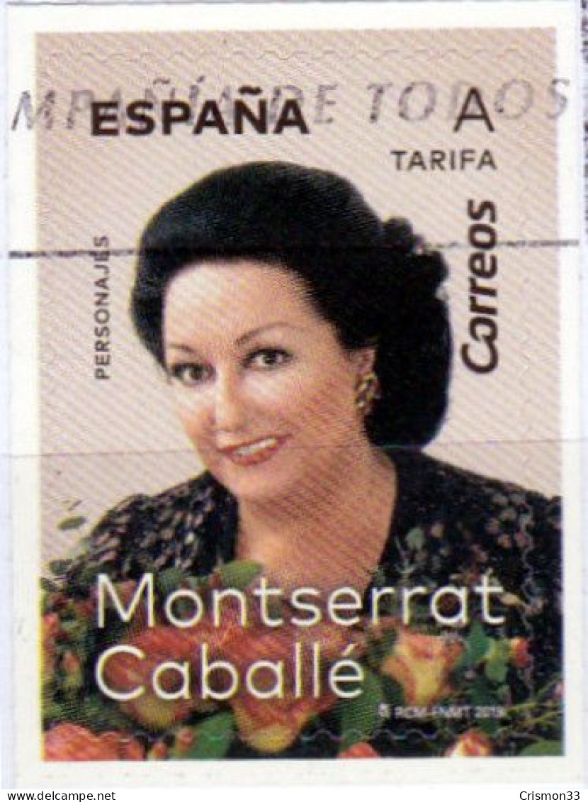 2019 - ESPAÑA - MONTSERRAT CABALLE - EDIFIL 5320 - Gebruikt