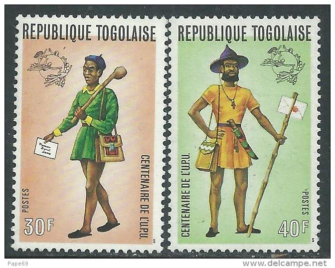 Togo  N° 807 / 08 XX  Centenaire De L'U.P.U.. Les 2 Valeurs Sans  Charnière, TB - Togo (1960-...)