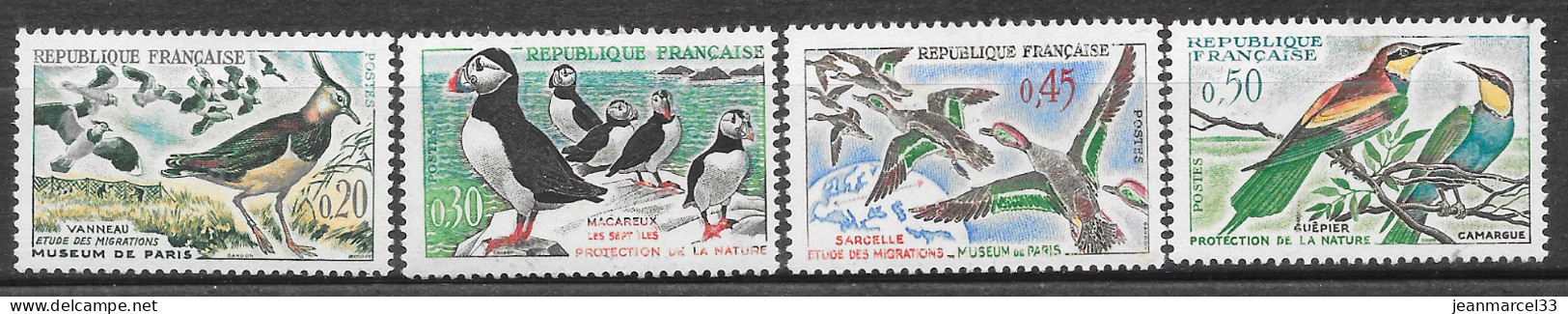 France N° 1273 à 1276 Série Neuve Sans Charnière Au 1/4 De La Cote - Unused Stamps