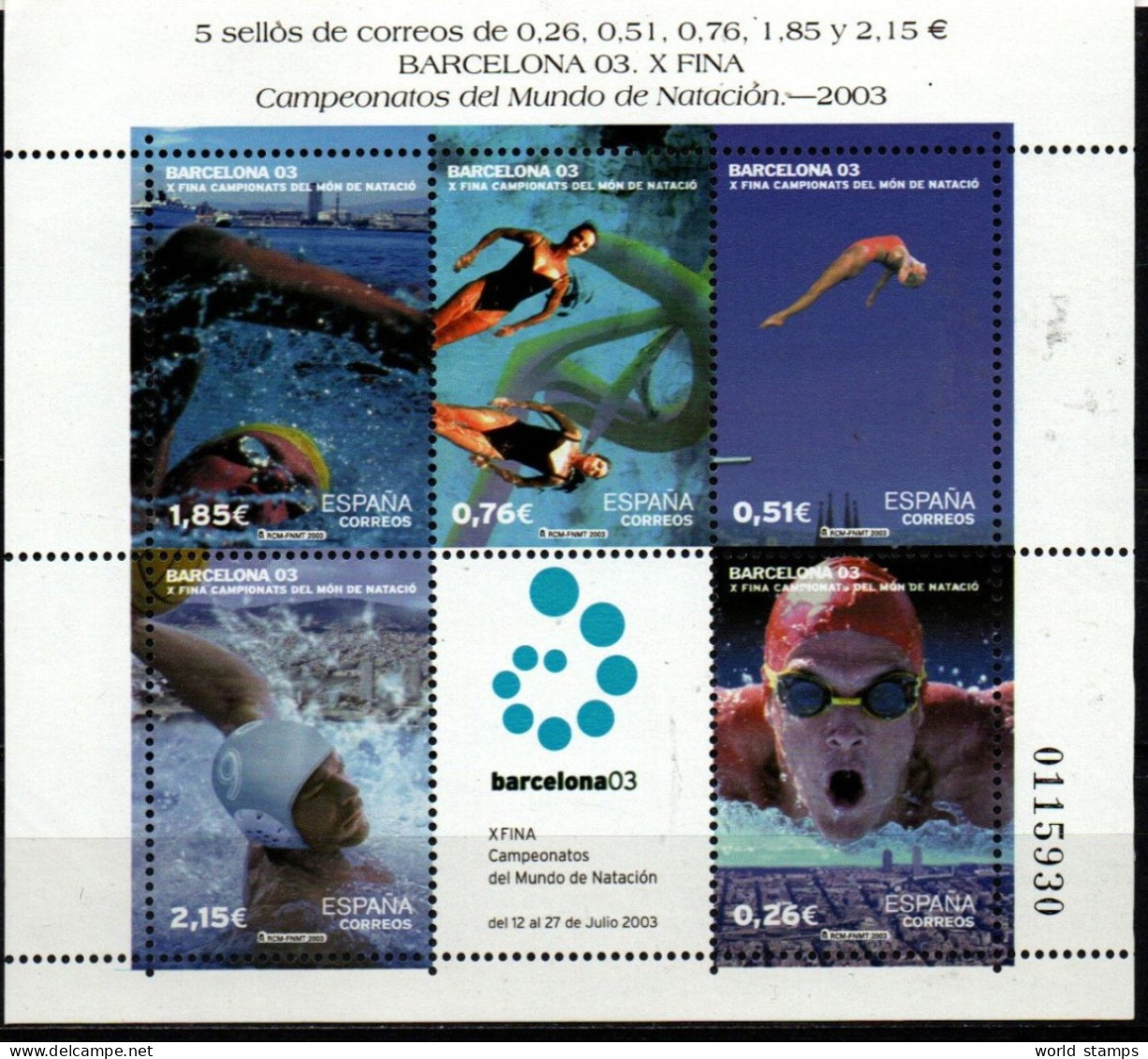 ESPAGNE 2003 ** - Blokken & Velletjes