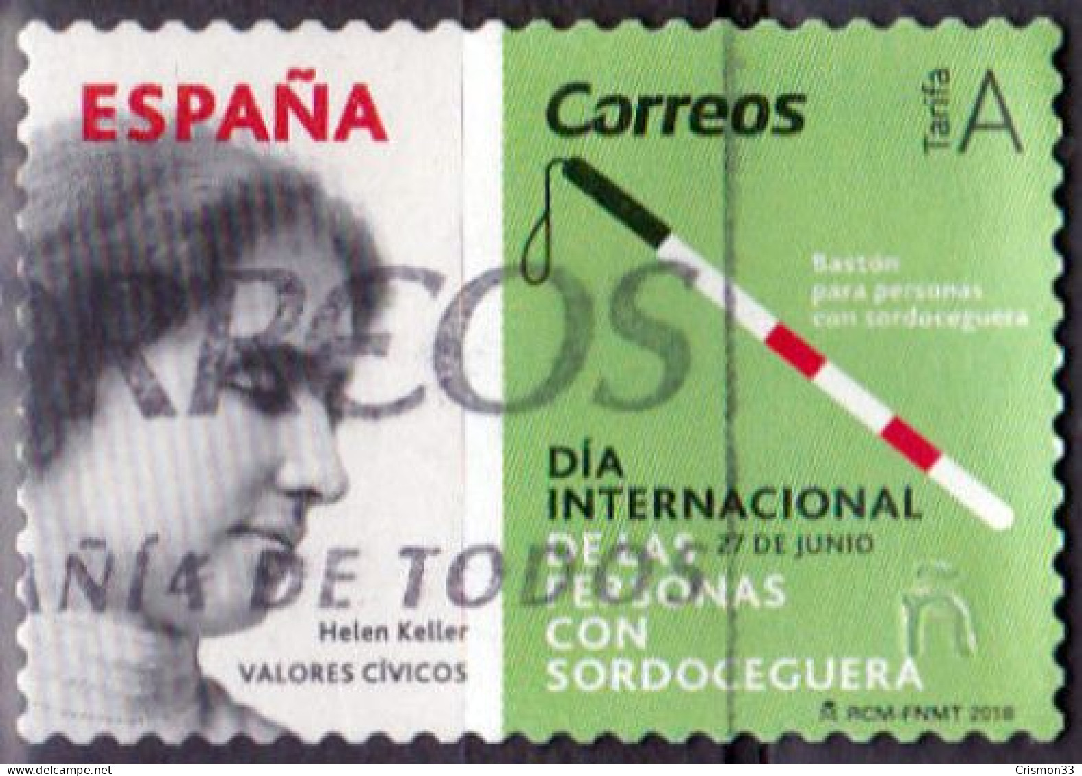 2018 - ESPAÑA - DIA INTERNACIONAL PERSONAS CON SORDOCEGUERA - EDIFIL 5237 - Used Stamps