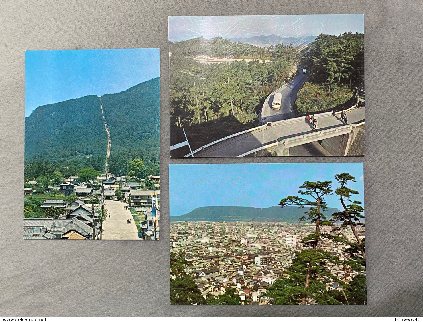 Lot Of 3 屋島 The Yashima Drive-way, Cable Car, Takamatsu, Kagawa , JAPAN JAPON POSTCARD - Other & Unclassified