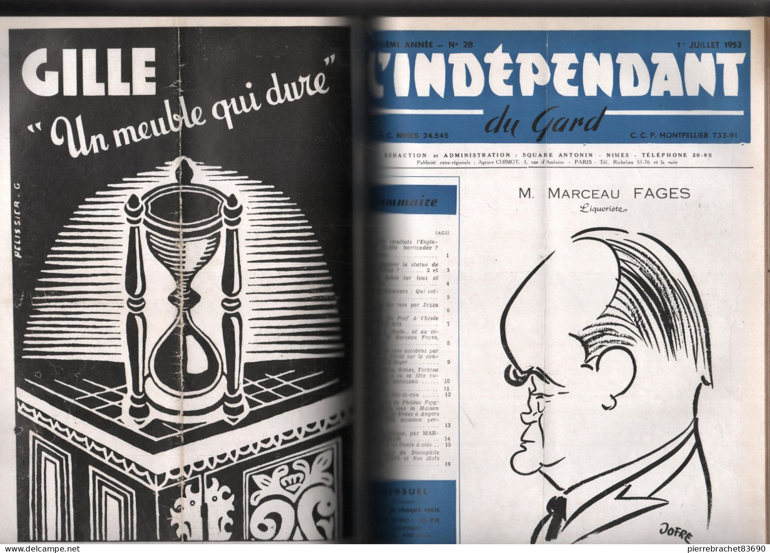 L'Indépendant Du Gard. Du N° 1 Au N° 50. 1951-1955. - Unclassified