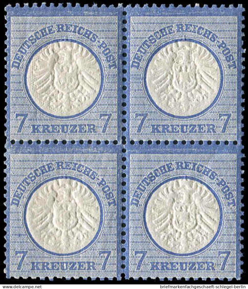 Deutsches Reich, 1872, 26, Postfrisch, Viererblock - Other & Unclassified