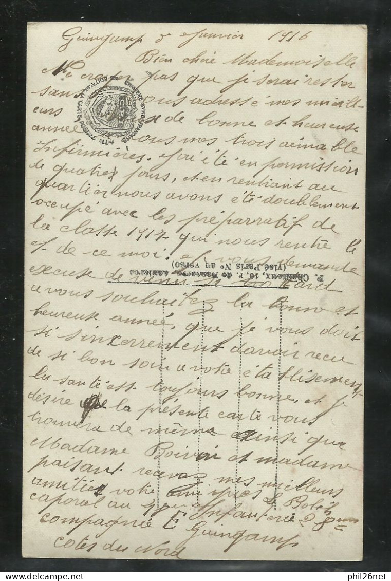 France CPA édition CPI P.Chaillaux Colorisée Dos Divisé Le Langage Des Fleurs N° 205 Marguerite Bonne Année B/TB - Nieuwjaar