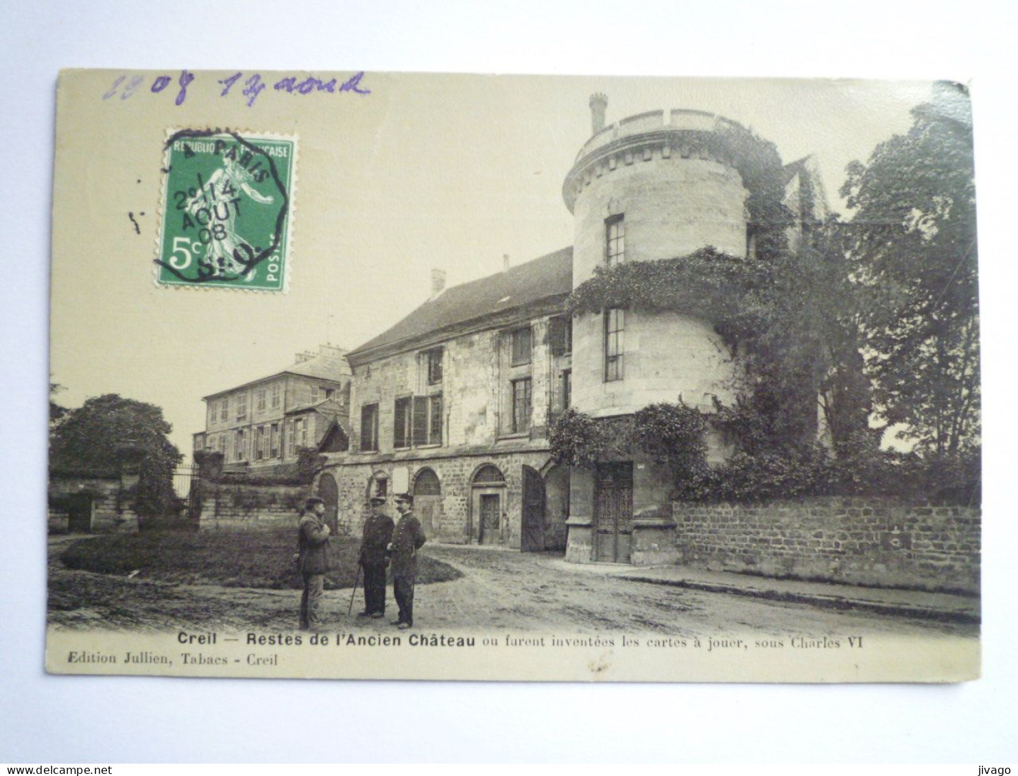2024 -1568  CREIL  (Oise)  :  Restes De L'Ancien Château   1908   XXX - Creil