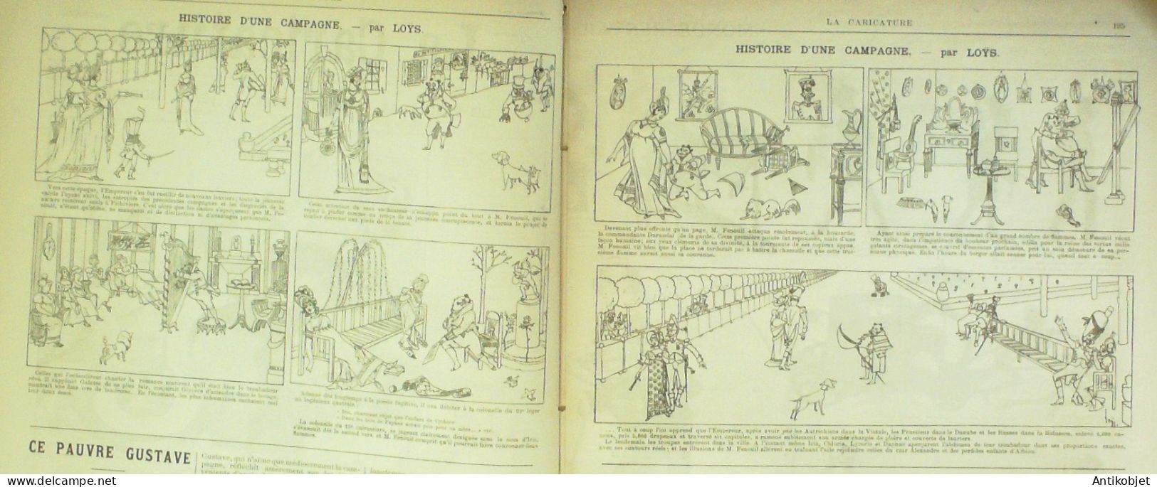 La Caricature 1884 N°233 Le Parnasse Contemporain Robida Loys Monde Renversé Sorel Job - Tijdschriften - Voor 1900