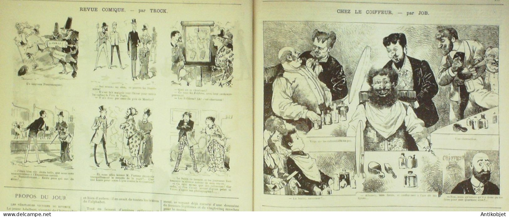 La Caricature 1884 N°233 Le Parnasse Contemporain Robida Loys Monde Renversé Sorel Job - Magazines - Before 1900