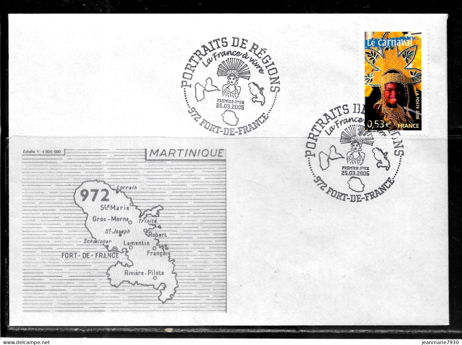 C57 - MARTINIQUE - N° 3887 SUR LETTRE DE FORT DE FRANCE DU 25/03/06 - ACADEMIE DES ANTILLES-GUYANE - Storia Postale