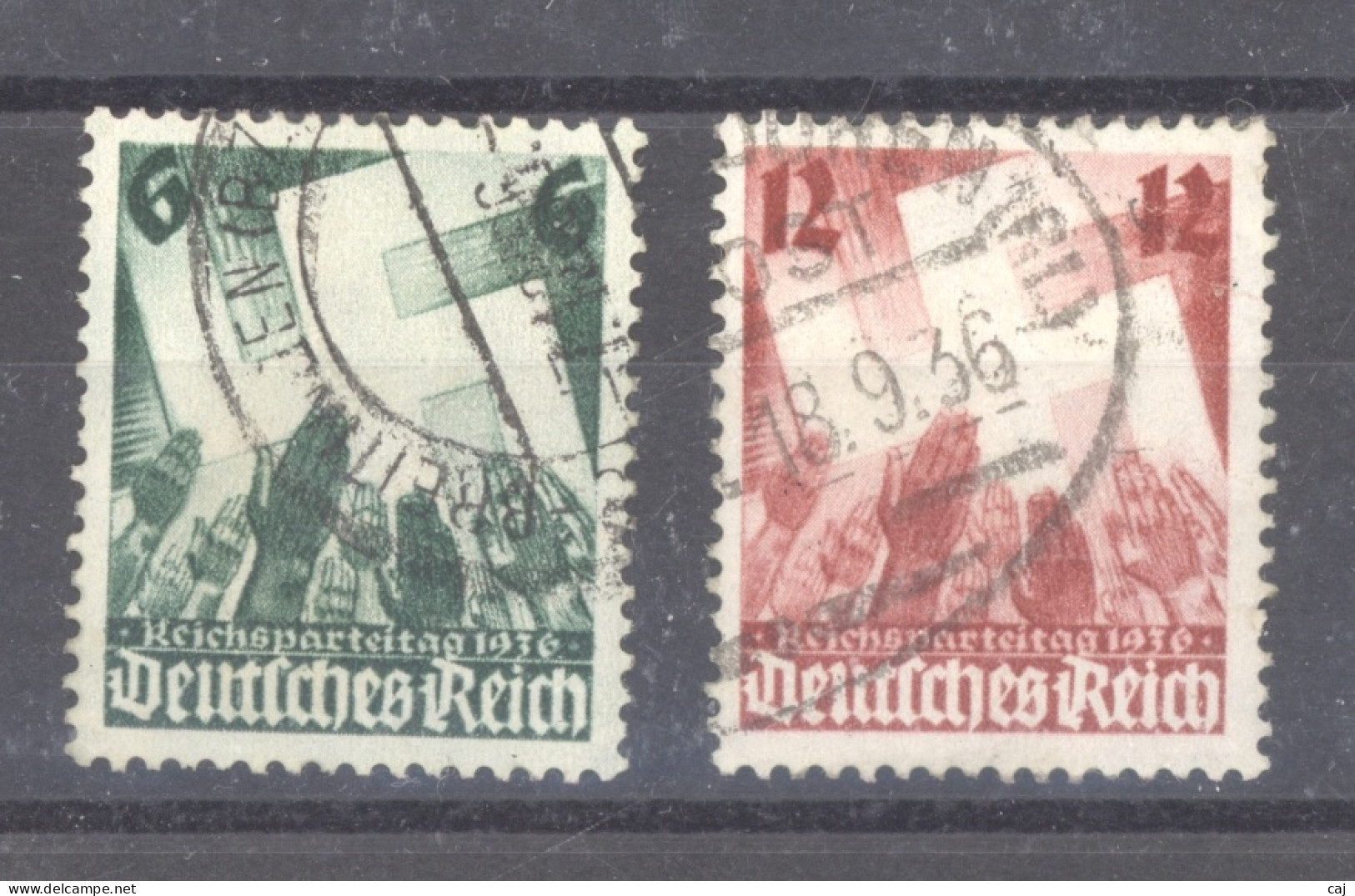 Allemagne  -  Reich  :  Mi  632-33  (o) - Oblitérés