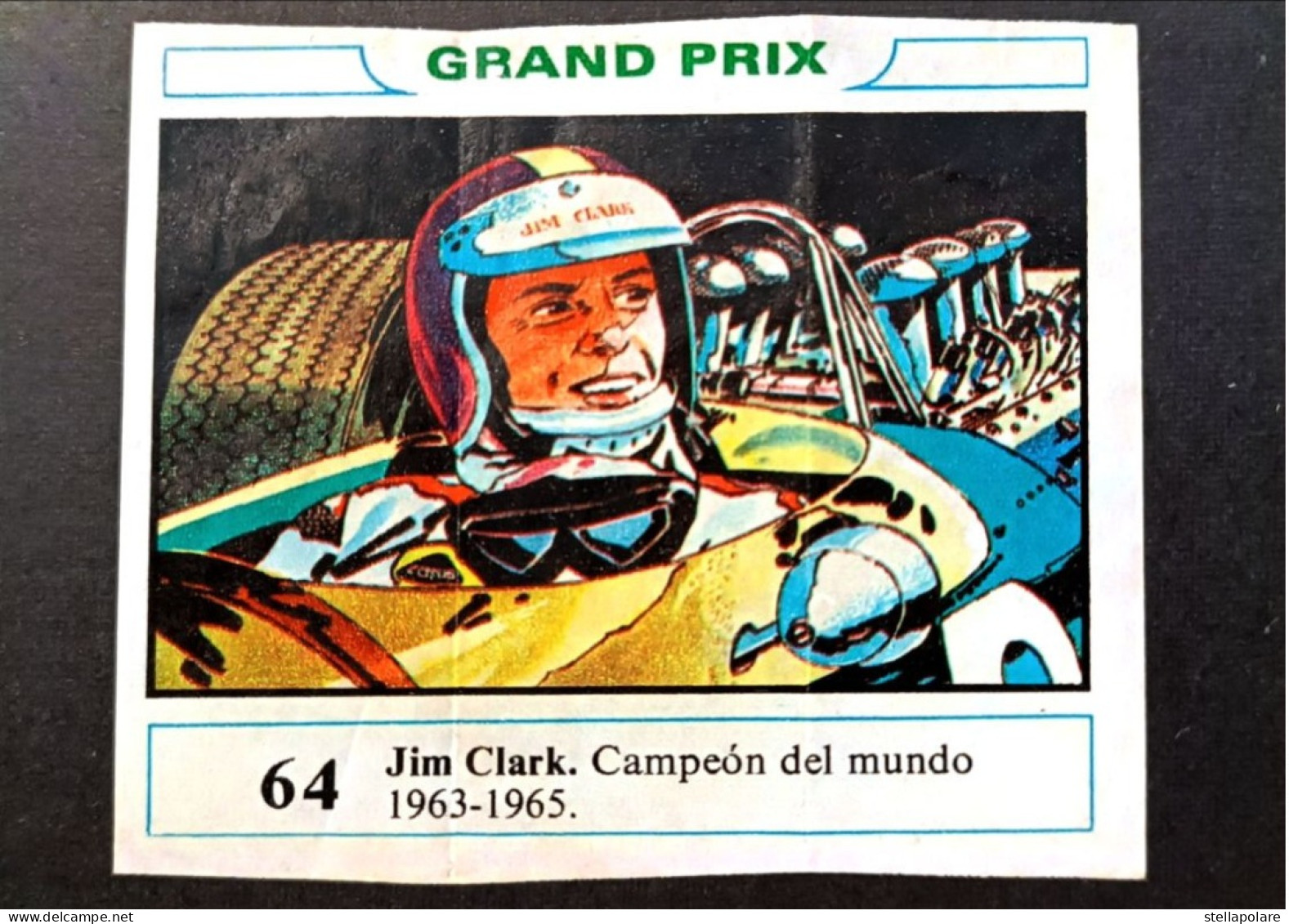 LEGENDARY JIM CLARK DUNKIN BUBBLE GUM CARD SPAIN 1970 - Chicle Rookie Kaugummi - Other & Unclassified