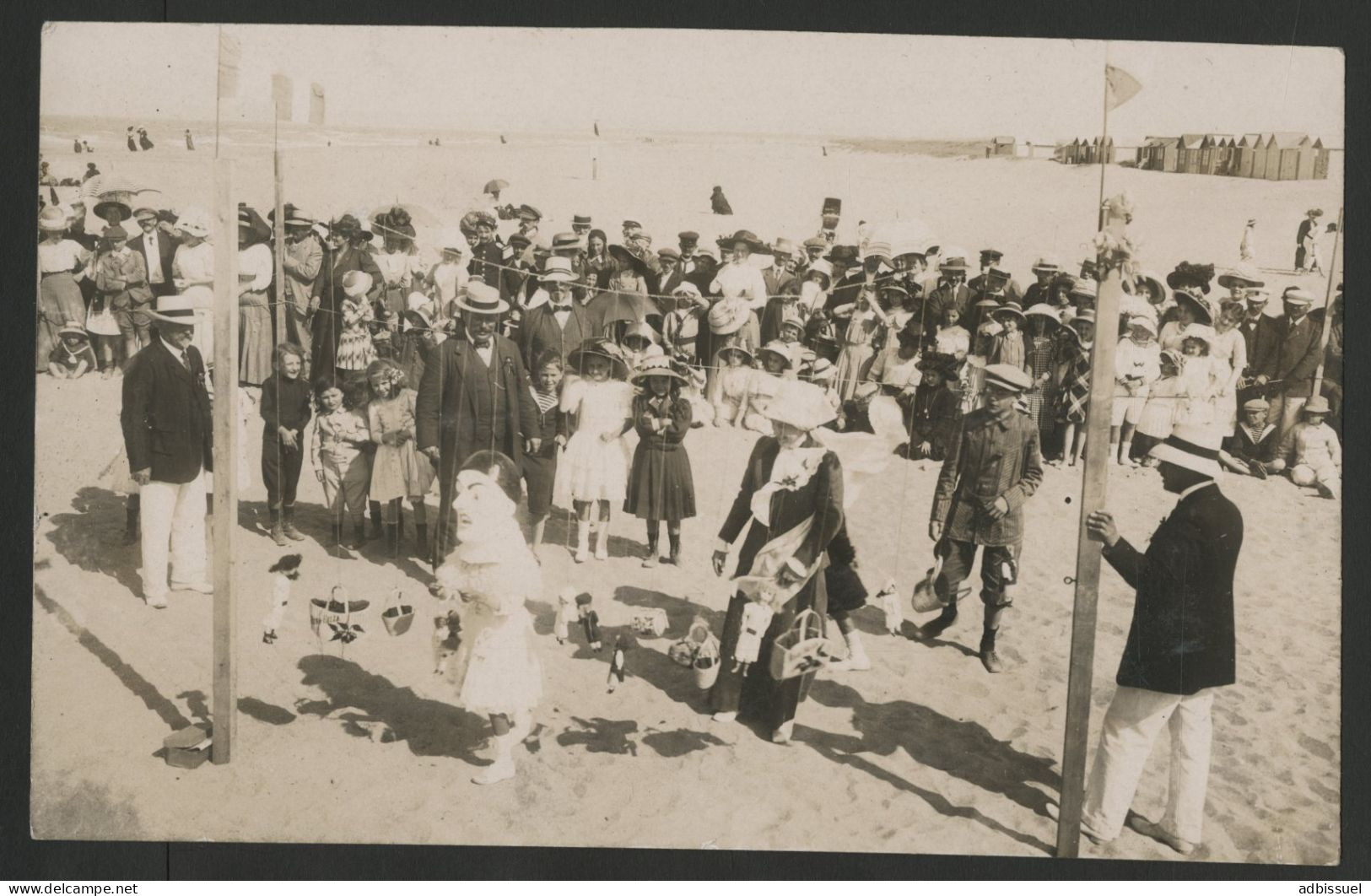 RIVA BELLA Fête Du 15 Août 1911 Carte Photo L. Le Pennetier Jeu Avec GUIGNOL Lire Suite - Riva Bella