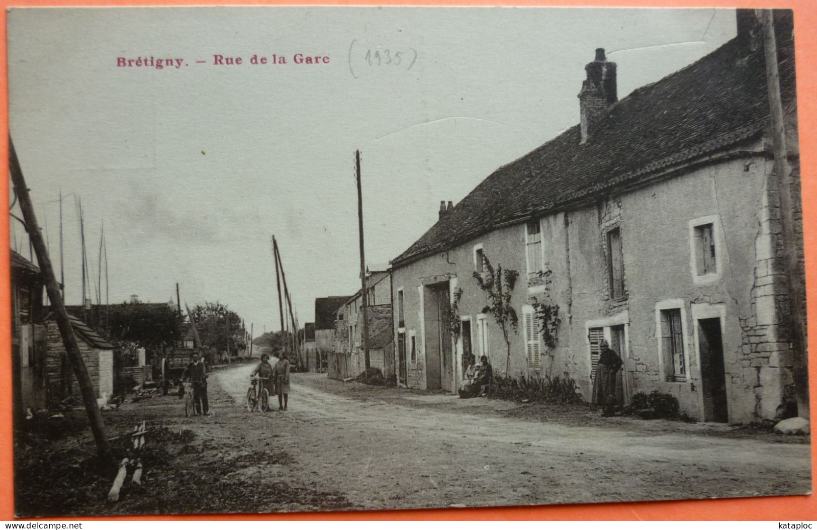 CARTE BRETIGNY - 21 - RUE DE LA GARE -SCANS RECTO VERSO-12 - Autres & Non Classés