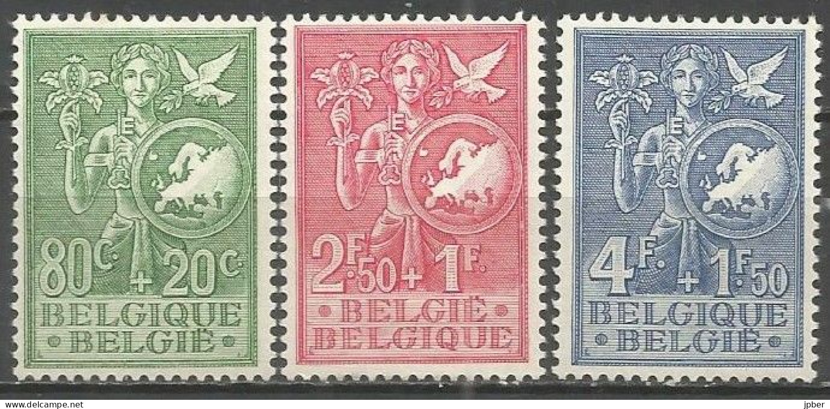 Belgique - Bureau Européen De La Jeunesse Et De L'enfance - N°927 à 929 * - Unused Stamps