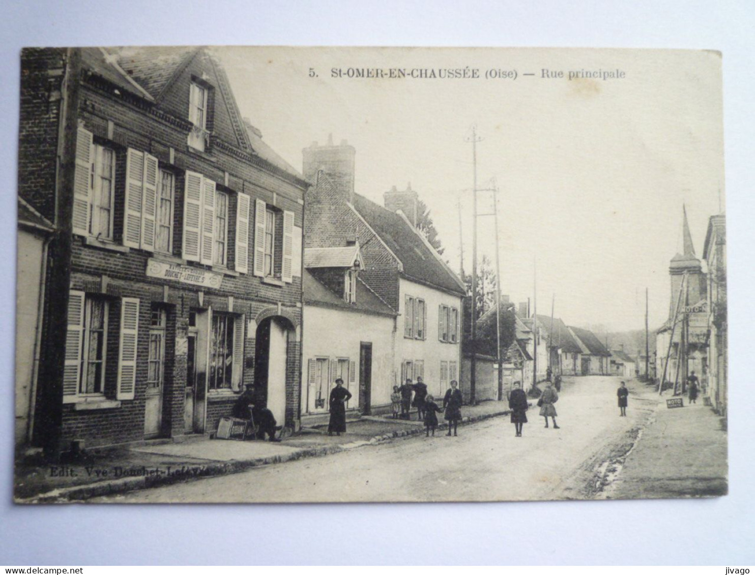 2024 -1569  SAINT-OMER-EN-CHAUSSEE  (Oise)  :  Rue Principale   1916   XXX - Autres & Non Classés