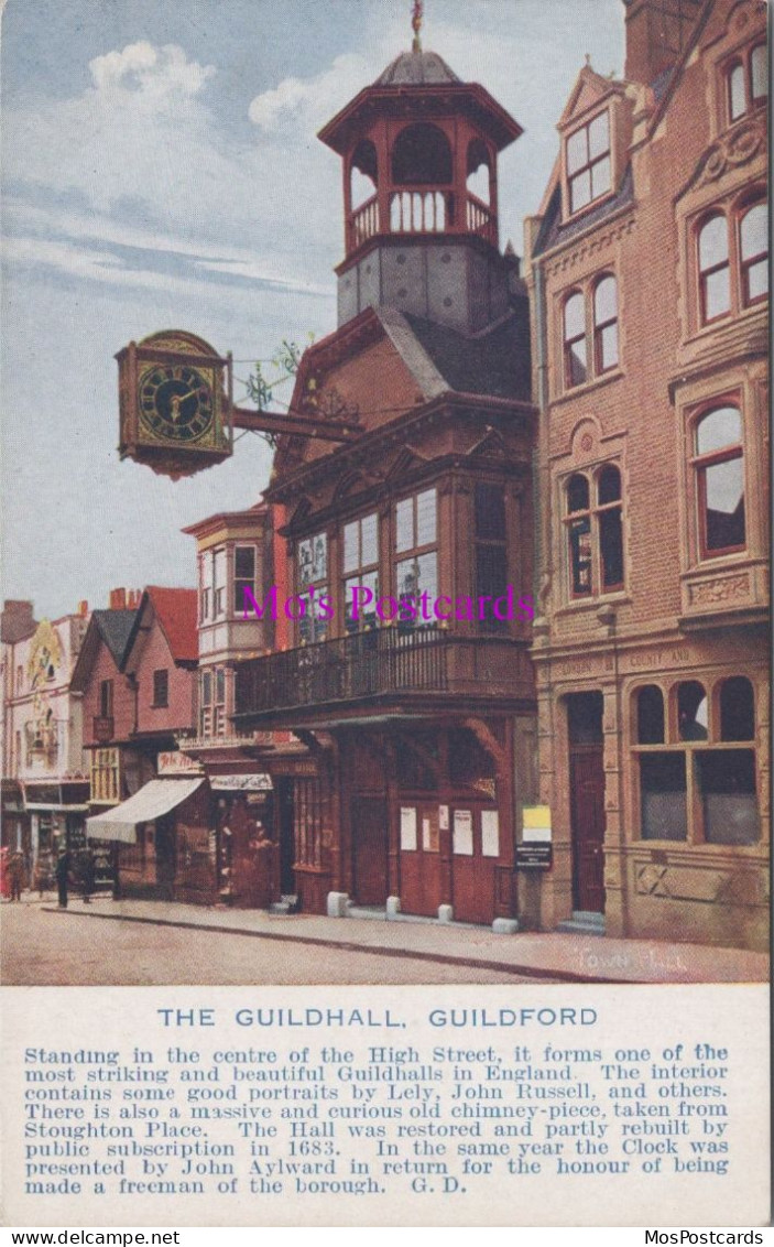 Surrey Postcard - The Guildhall, Guildford     DZ235 - Surrey