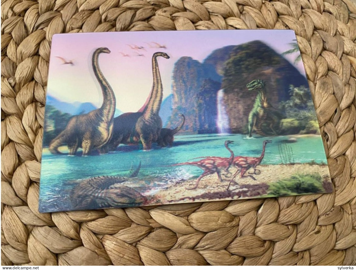 Dinosaur 3D Lenticular Postkarte Postcard - Other & Unclassified