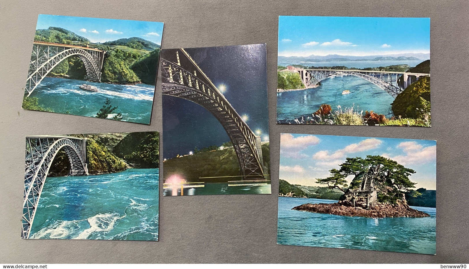 Lot Of 5 西海橋 Saikai Bridge, Nagasaki , JAPAN JAPON POSTCARD - Otros & Sin Clasificación