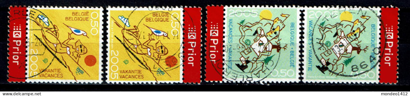België OBP 3399/3400 Tourism Holidays  Prior L + R - Used Stamps