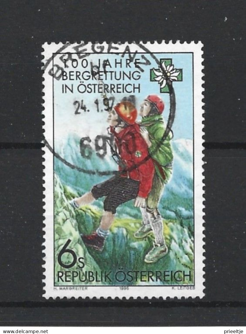 Austria - Oostenrijk 1996  Mountain Rescue Centenary Y.T. 2023  (0) - Oblitérés
